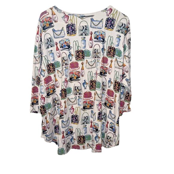 Karen Kane Blouse Purses / Perfume Pullover Size 1X - Picture 4 of 4